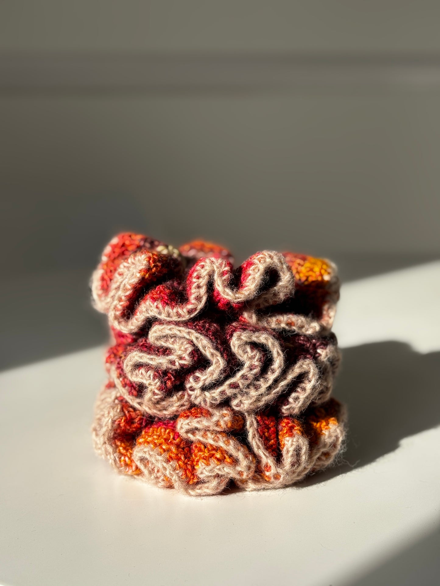 Ruffle Scrunchie - Sunset