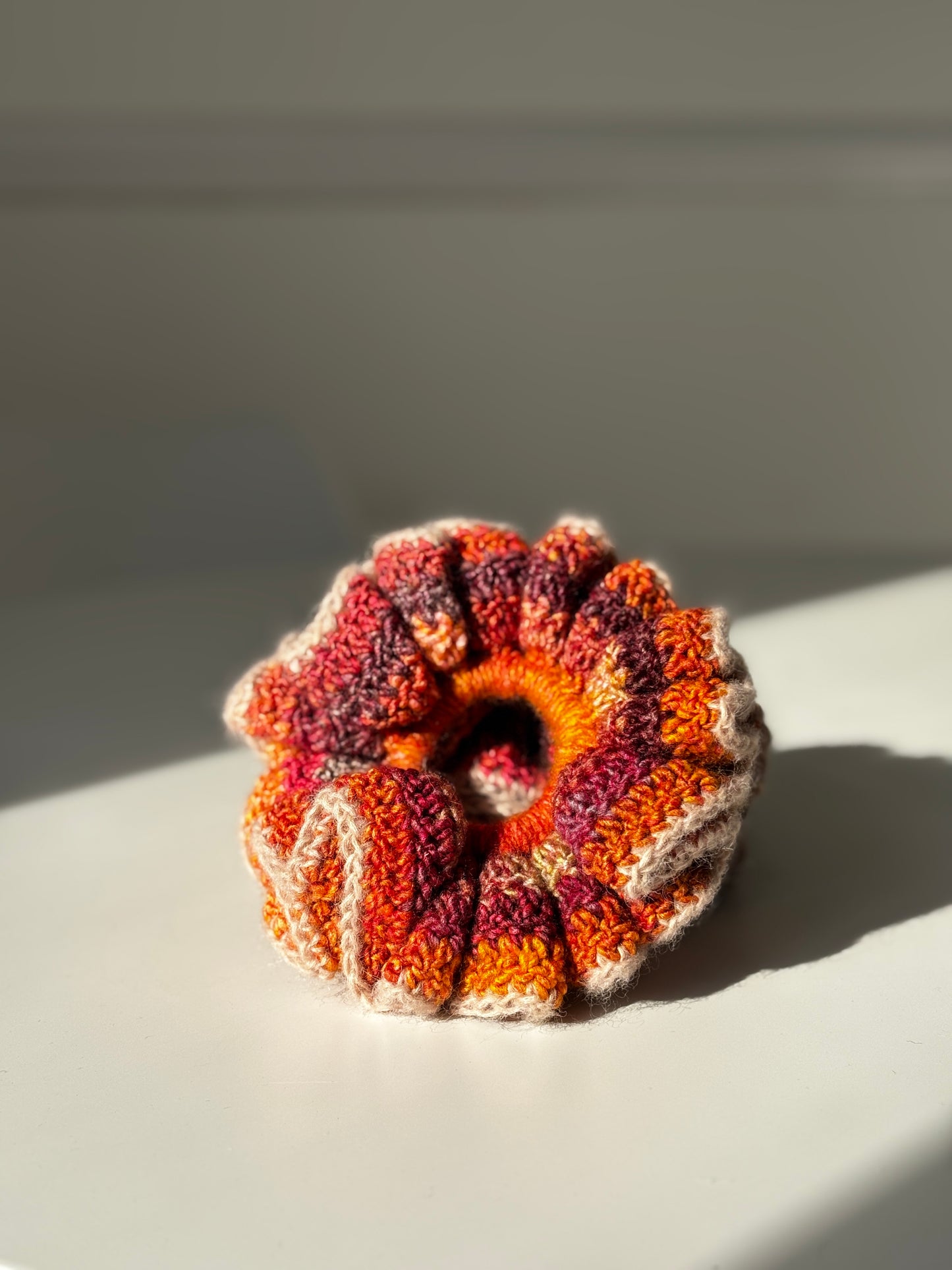 Ruffle Scrunchie - Sunset