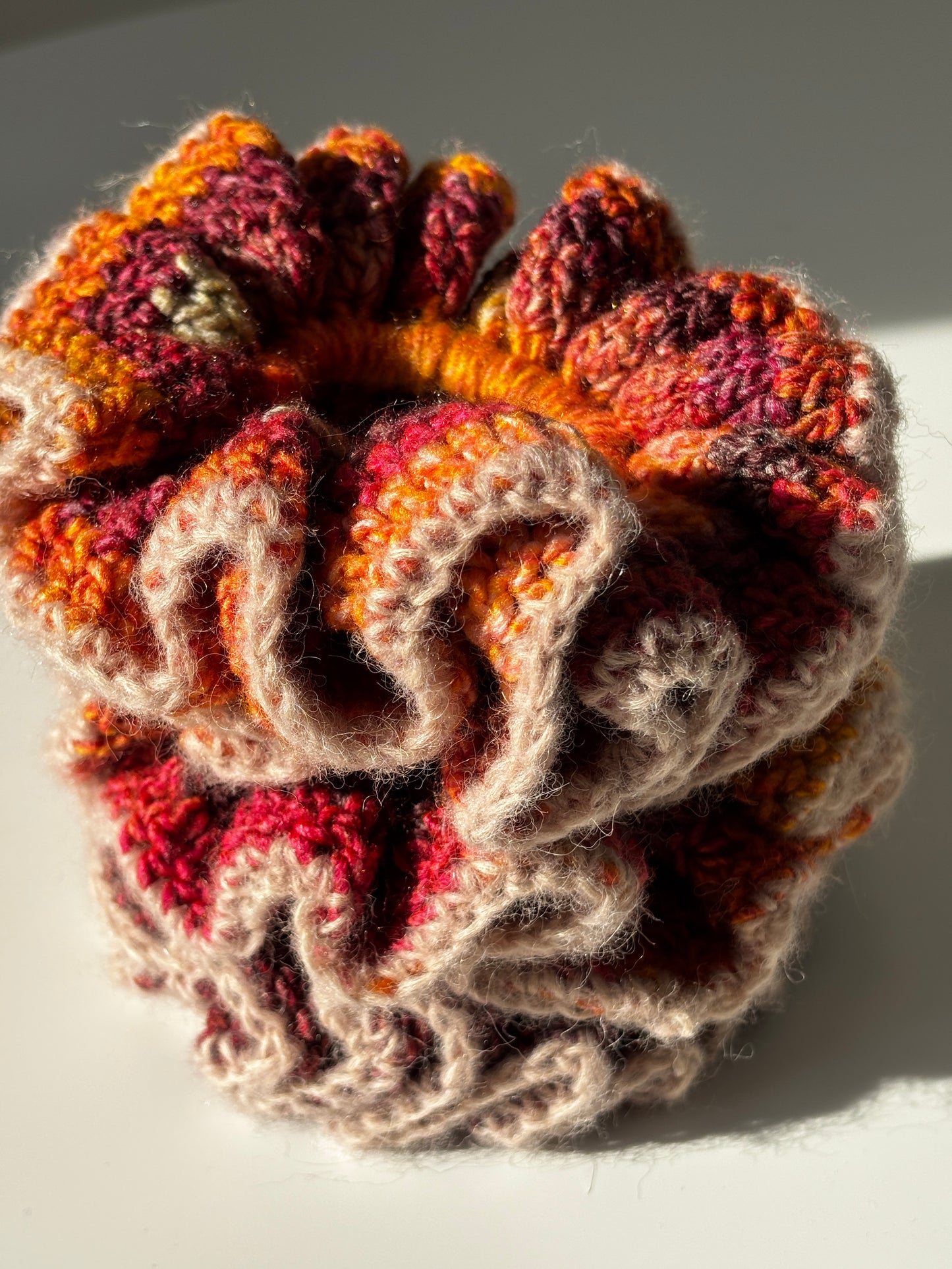 Ruffle Scrunchie - Sunset