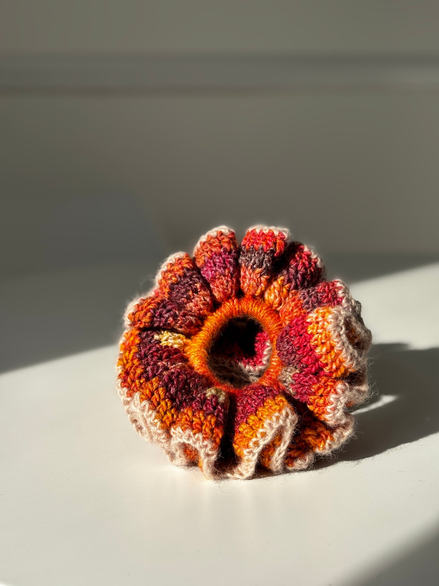 Ruffle Scrunchie  - Sunset