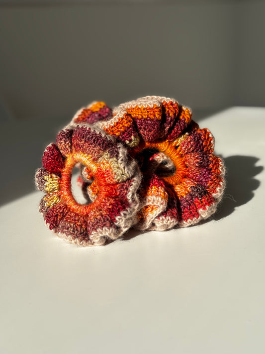 Ruffle Scrunchie  - Sunset