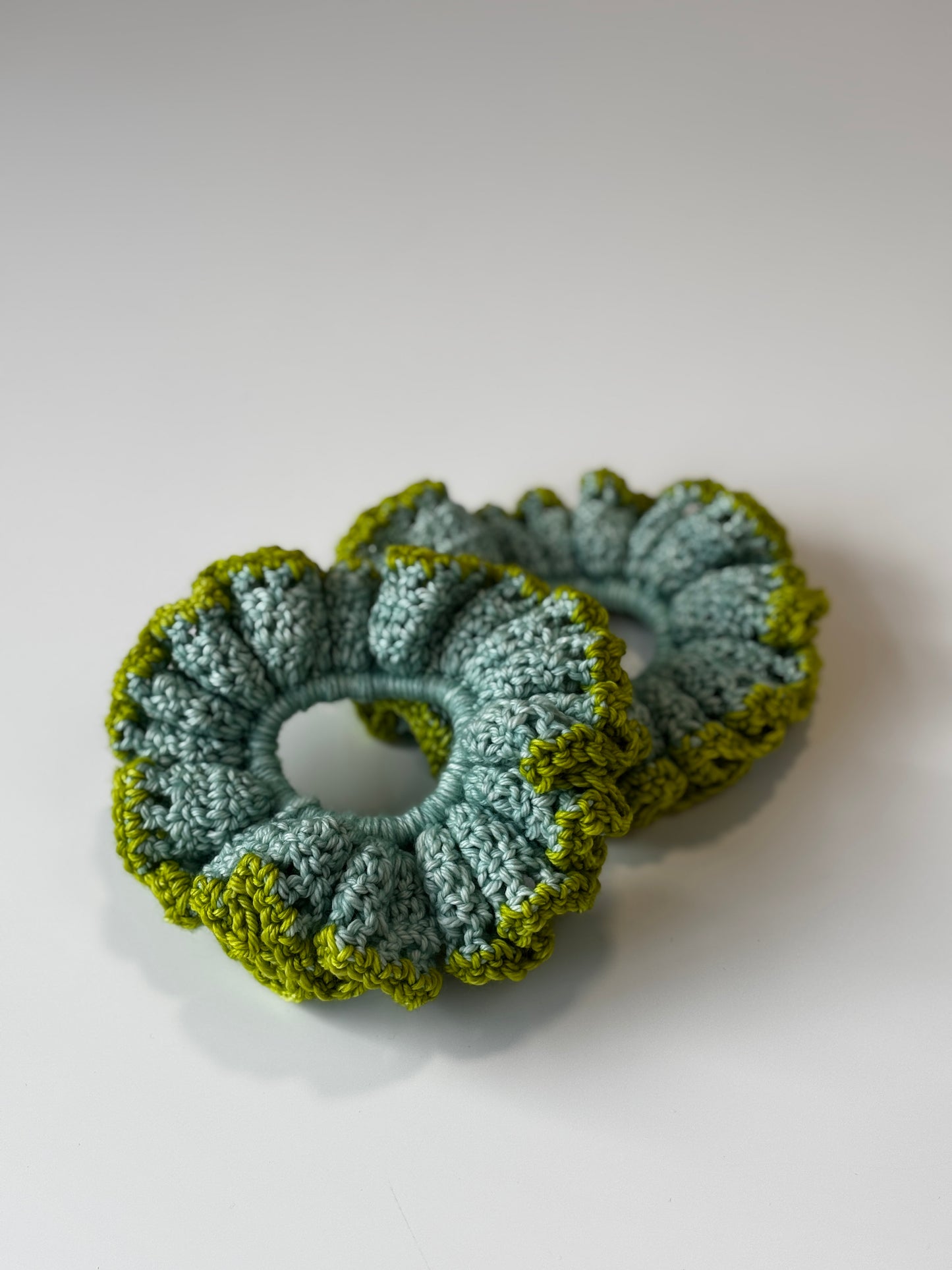 Ruffle Scrunchie - Seafoam, GREEN!