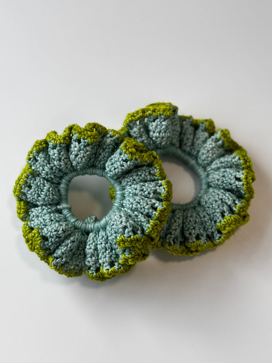 Ruffle Scrunchie - Seafoam, GREEN!