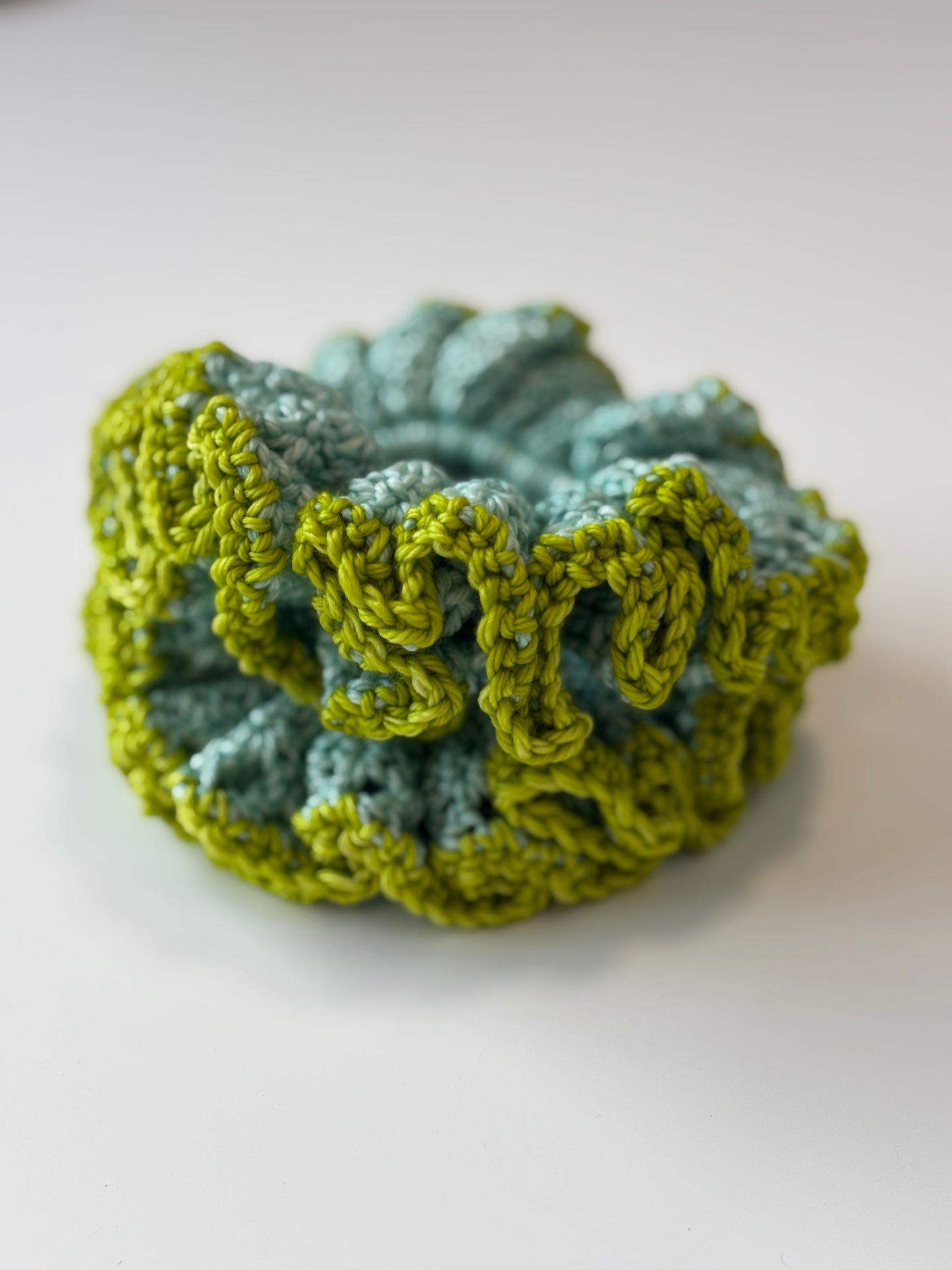 Ruffle Scrunchie - Seafoam, GREEN!